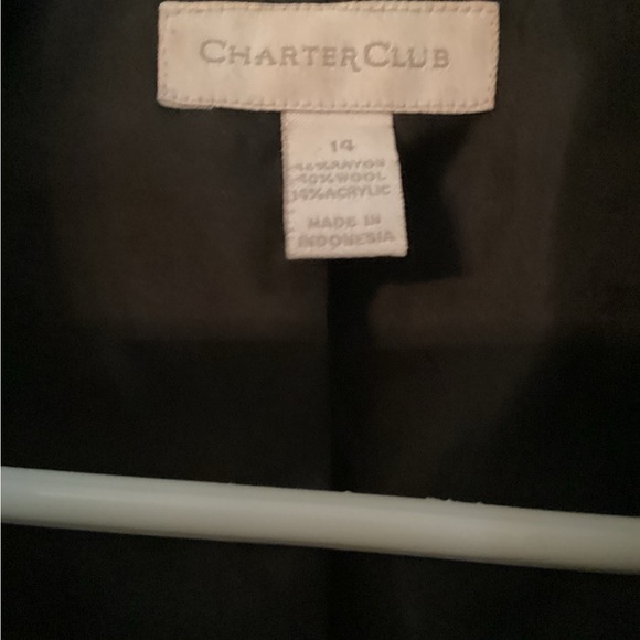 Women’s Black/White Tweed Blazer Pre-Owned Size 14 - Picture 5 of 5